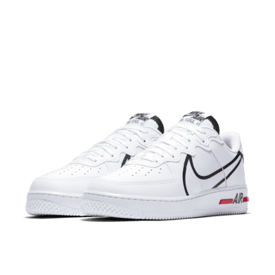 靴 Nike Air Force 1 React Nike Air Force 1 React Mens, White/White-sail-black, 8.5